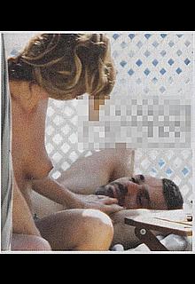 Cristina Marino topless on a beach with honey Cristina Marino topless on a beach with honey
