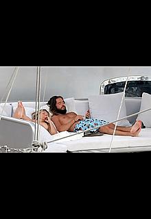Heidi Klum sunbathing topless on a yacht in Capri Heidi Klum sunbathing topless on a yacht in Capri