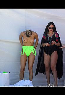 Joy Corrigan topless during photoshoot in Mexico Joy Corrigan topless during photoshoot in Mexico