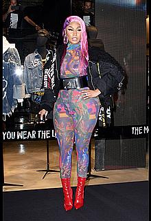 Nicki Minaj braless see through to tits In Milan Nicki Minaj braless see through to tits In Milan