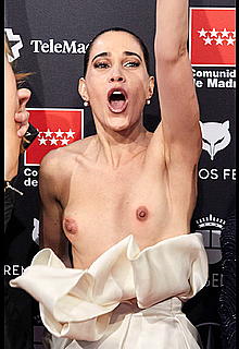 Celia Freijeiro tit slip at the 7th edition of the Feroz Awards in Madrid Celia Freijeiro tit slip at the 7th edition of the Feroz Awards in Madrid