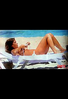 Cristina Parodi sunbathing topless in Formentera Cristina Parodi sunbathing topless in Formentera