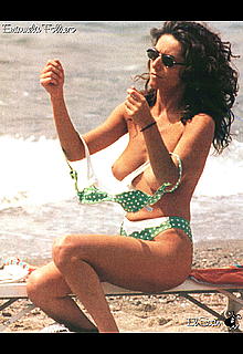 Emanuela Folliero changing on a beach shows her nude tits Emanuela Folliero changing on a beach shows her nude tits