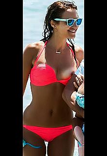 Spanish model and actress Paula Echevarria nipple slip on a beach Spanish model and actress Paula Echevarria nipple slip on a beach