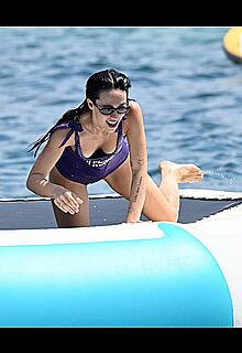 Aurora Ramazzotti enjoys seaside day in Portofino