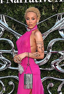 Doja Cat braless in see through dress at Lucas Museum Of Narrative Art Opening Night - September 19, 2026