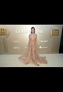 Halsey see through to boobs at 2026 Gold Gala at The Music Center in Los Angeles