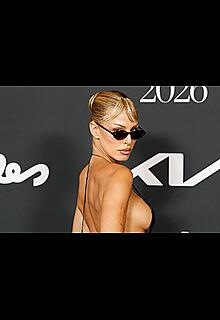 Jessica Goicoechea sideboob at Elle Style Awards at Casino de Madrid