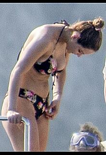 Katharine McPhee in bikini on a Yacht in Capri, Italy - July 03, 2019