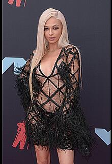 Mariahlynn in see through dress at MTV Video Music Awards in New Jersey