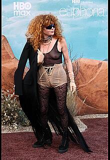 Natasha Lyonne braless in see through top at Euphoria Season 3 premiere in Hollywood