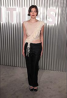 Nikki Rodriguez braless in see through top at Vanities Party 2026 in Los Angeles CA