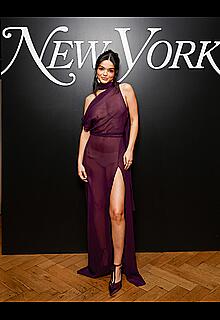 Rachel Zegler in sheer dress at New York Magazine’s The Culturati 50 Party in NYC