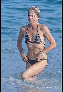 Selma Blair in bikini on the beach in Los Cabos - August 18, 2026