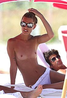 Sveva Alviti topless on a beach paparazzi photo Sveva Alviti topless on a beach paparazzi photo