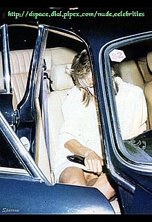 Farrah Fawcett upskirt in a car shows her nude pussy Farrah Fawcett upskirt in a car shows her nude pussy