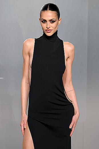 Amelia Gray sideboob at Vanity Fair Oscar party in LA