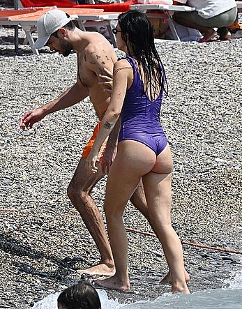 Aurora Ramazzotti enjoys seaside day in Portofino