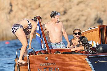 Brooks Nader goes topless in front of her parents while on holiday in Sardinia - August 09, 2026