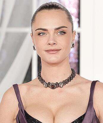 Cara Delevingne cleavage at the Wuthering Heights Premiere in LA