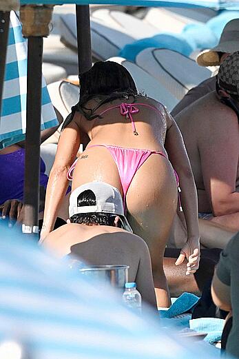 Chantel Jeffries in tiny pink bikini hits the beach in Mykonos - August 14, 2026