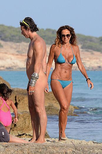 Cristina Parodi in bikini and topless in Formentera - July 14, 2020
