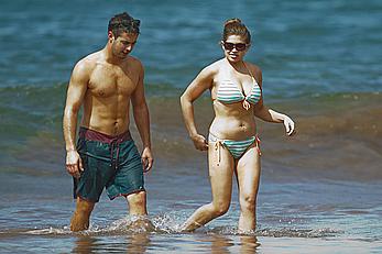 Danielle Fishel in a bikini at a Beach in Hawaii