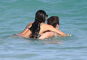 Demi Moore wearing a bikini in Mexico