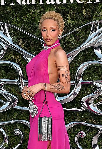 Doja Cat braless in see through dress at Lucas Museum Of Narrative Art Opening Night - September 19, 2026