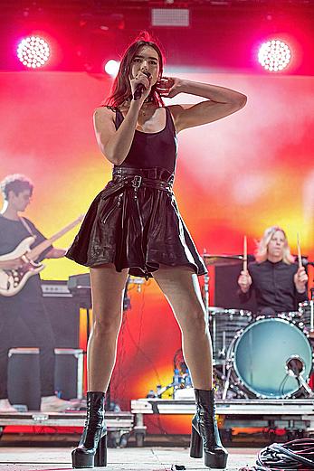 Dua Lipa performs at the Wireless festival at Finsbury Park