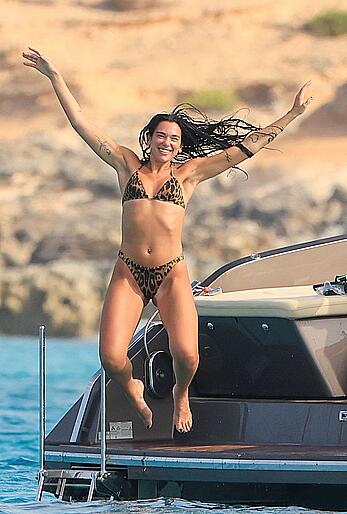 Dua Lipa spotted enjoying a holiday boat day with her siblings in Ibiza - August 19, 2026