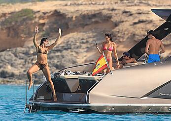 Dua Lipa spotted enjoying a holiday boat day with her siblings in Ibiza - August 19, 2026