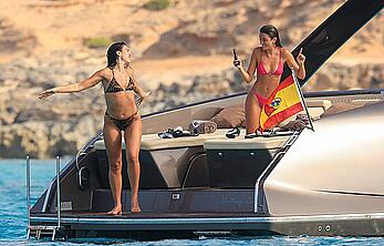 Dua Lipa spotted enjoying a holiday boat day with her siblings in Ibiza - August 19, 2026