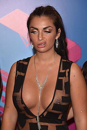 Elettra Lamborghini in sher suit at MTV EMA's 2016 in Rotterdam