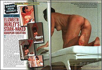 Elizabeth Hurley topless paparazzi photos