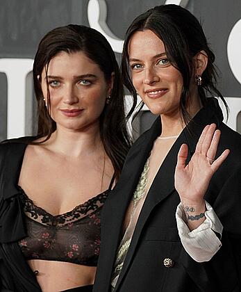 Eve Hewson see through to tits at Jay Kelly premiere in LA