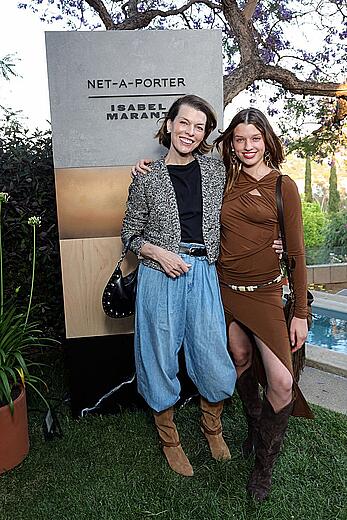 Ever Anderson braless at the Isabel Marant & NET-A-PORTER Dinner in LA