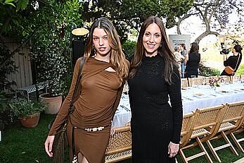 Ever Anderson braless at the Isabel Marant & NET-A-PORTER Dinner in LA