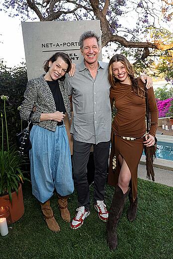 Ever Anderson braless at the Isabel Marant & NET-A-PORTER Dinner in LA