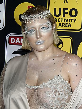 Hayley Hasselhoff at Just Jared annual Halloween party