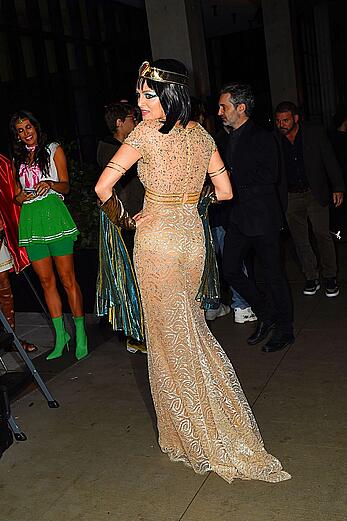 Heather Graham seethroughtotits at Heidi Klum's Halloween party in New York