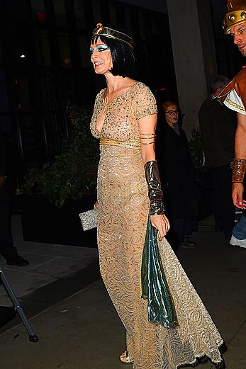 Heather Graham seethroughtotits at Heidi Klum's Halloween party in New York