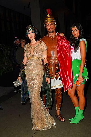 Heather Graham seethroughtotits at Heidi Klum's Halloween party in New York