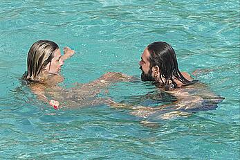 Heidi Klum topless at beach Getaway in St. Barts