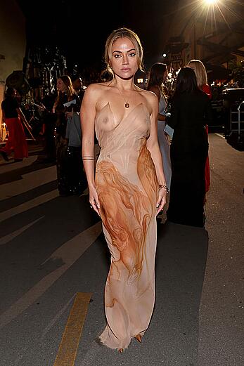 Inanna Sarkis out in see through dress in Los Angeles