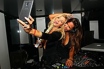 Joanna Krupa areola slip at Mynt Lounge in Miami