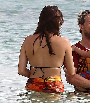 Jodi Albert in bikini on the beach in Barbados