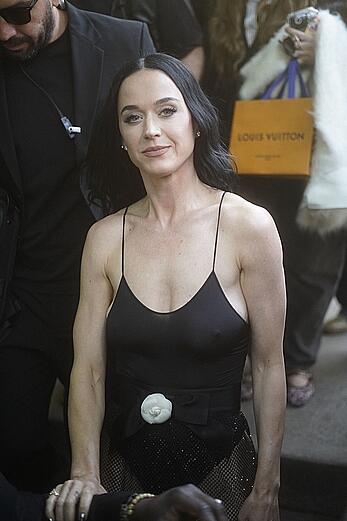 Katy Perry hard nipples at Paris For Lauren Sanchez's Bachelorette Party