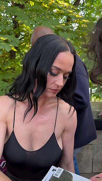 Katy Perry hard nipples at Paris For Lauren Sanchez's Bachelorette Party