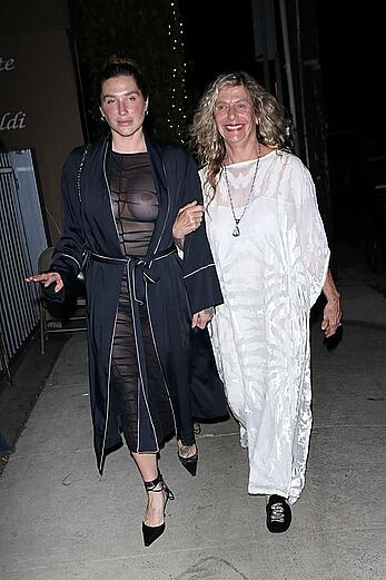Kesha Sebert see through to tits paparazzi shots in Santa Monica